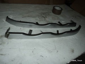 LISTWA POD LAMPĘ LEWA BMW E46 TITANSILBER