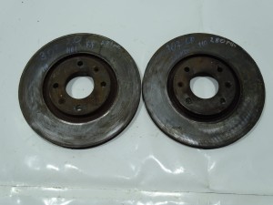 TARCZE HAMULCOWE PRZÓD PRZEDNIE 280MM PEUGEOT 307 2.0 HDI F-VAT