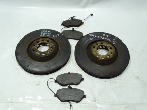 TARCZE HAMULCOWE PRZÓD PRZEDNIE 330MM + KLOCKI PEUGEOT 407 2.7 HDI F-VAT