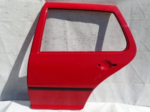 DRZWI LEWE TYŁ TYLNE VW GOLF IV HB CZERWONE PIERWSZY LAKIER F-VAT