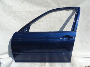 DRZWI LEWE PRZÓD PRZEDNIE BMW E46 SEDAN KOMBI MYSTICBLAU PIERWSZY LAKIER F-VAT