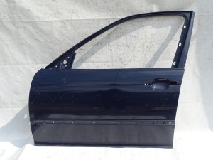 DRZWI LEWE PRZÓD PRZEDNIE BMW E46 SEDAN KOMBI DUNKELBLAU PIERWSZY LAKIER F-VAT