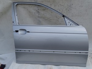 DRZWI PRAWE PRZÓD PRZEDNIE BMW E46 SEDAN KOMBI TITANSILBER PIERWSZY LAKIER F-VAT