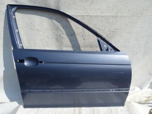 DRZWI PRAWE PRZÓD PRZEDNIE BMW E46 SEDAN KOMBI STAHLBLAU PIERWSZY LAKIER F-VAT