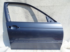 DRZWI PRAWE PRZÓD PRZEDNIE BMW E46 SEDAN KOMBI STAHLBLAU PIERWSZY LAKIER F-VAT