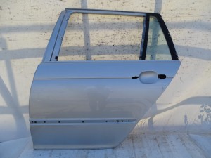 DRZWI LEWE TYŁ TYLNE BMW E46 KOMBI TITANSILBER PIERWSZY LAKIER F-VAT