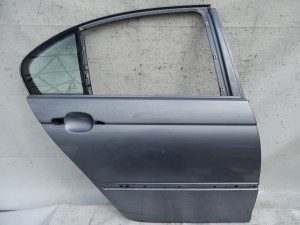 DRZWI PRAWE TYŁ TYLNE BMW E46 SEDAN SILBERGRAU PIERWSZY LAKIER F-VAT