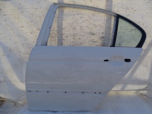 DRZWI LEWE TYŁ TYLNE BMW E46 SEDAN ALPINWEISS PIERWSZY LAKIER F-VAT