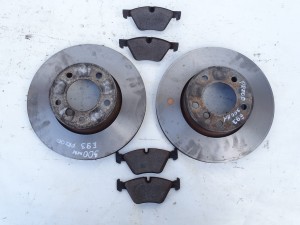TARCZE HAMULCOWE 300mm + KLOCKI PRZÓD PRZEDNIE TOCZONE BMW E87 E90 E91 E92 E93 F-VAT