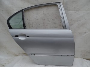 DRZWI PRAWE TYŁ TYLNE BMW E46 SEDAN TITANSILBER PIERWSZY LAKIER F-VAT