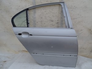 DRZWI PRAWE TYŁ TYLNE BMW E46 SEDAN TITANSILBER PIERWSZY LAKIER F-VAT
