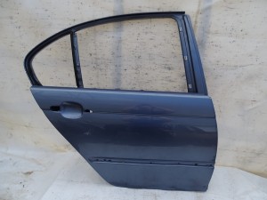 DRZWI PRAWE TYŁ TYLNE BMW E46 SEDAN STAHLBLAU PIERWSZY LAKIER F-VAT