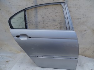 DRZWI PRAWE TYŁ TYLNE BMW E46 SEDAN TITANSILBER PIERWSZY LAKIER F-VAT