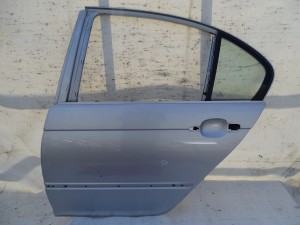 DRZWI LEWE TYŁ TYLNE BMW E46 SEDAN TITANSILBER PIERWSZY LAKIER F-VAT