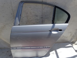 DRZWI LEWE TYŁ TYLNE BMW E46 SEDAN TITANSILBER PIERWSZY LAKIER F-VAT