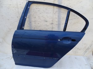 DRZWI LEWE TYŁ TYLNE BMW E46 SEDAN TOPASBLAU PIERWSZY LAKIER F-VAT