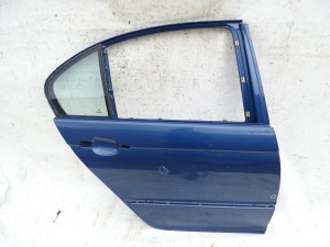 DRZWI PRAWE TYŁ TYLNE BMW E46 SEDAN TOPASBLAU ORYGINALNY LAKIER F-VAT