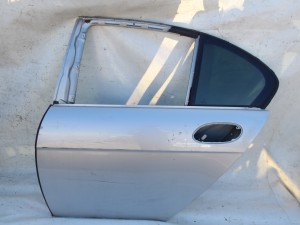 DRZWI LEWE TYŁ TYLNE BMW E65 TITANSILBER PIERWSZY LAKIER W282 F-VAT