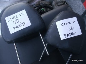ZAGŁÓWEK PRZÓD SKÓRA F-VAT CIVIC VII 01-05