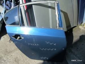 DRZWI TYŁ PRAWE GOŁE E60 MYSTICBLAU F-VAT