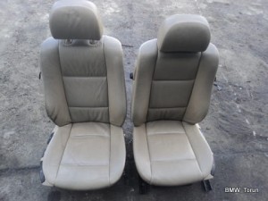 FOTEL LEWY SKÓRA BMW E46 COUPE