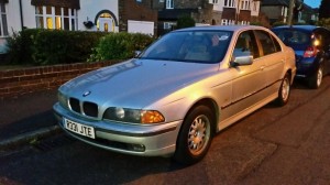 LUSTERKO KOMPLETNE PRAWE BMW E39 GLACIERGRUN