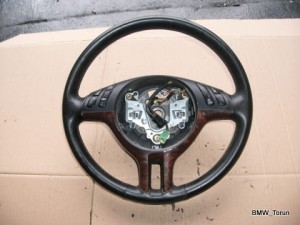 KIEROWNICA MULTIFUNKCYJNA BMW E46 DREWNO
