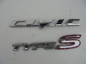 NAPIS EMBLEMAT HONDA CIVIC VIII TYPES F-VAT