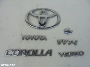NAPIS EMBLEMAT ZNACZEK TOYOTA COROLLA VERSO II 