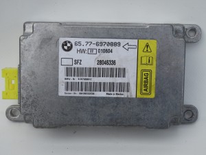 MODUŁ SENSOR AIRBAG PODUSZEK BMW E60 E61 E66 E65 LIFT 6970889 F-VAT