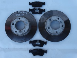 TARCZE HAMULCOWE KLOCKI PRZÓD BMW E46 285MM ŁADNE F-VAT