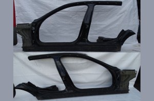 PRÓG PRAWY LEWY ĆWIARTKA SŁUPEK BMW E90 E91 BLACKSAPPHIRE SCHWARZ II F-VAT