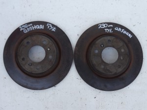 TARCZE HAMULCOWE TYŁ TYLNE 290MM NISSAN QASHQAI J11 F-VAT