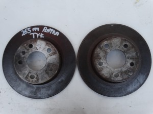 TARCZE HAMULCOWE TYŁ TYLNE 265MM OPEL ASTRA H ZAFIRA B ŁADNE F-VAT