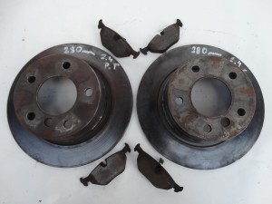 TARCZE HAMULCOWE TYŁ TYLNE 280MM + KLOCKI BMW Z4 E85 E86 F-VAT
