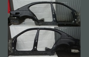 BŁOTNIK PRÓG SŁUPEK LEWY PRAWY ĆWIARTKA BMW E65 E66 LONG BLACKSAPPHIRE F-VAT