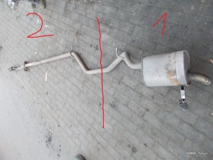 TŁUMIK WYDECH RURA ŚRODKOWA 1.6HDI 2.0HDI 407 F-VA