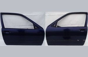 DRZWI LEWE PRAWE BMW E36 COMPACT MONTREALBLAU F-VAT