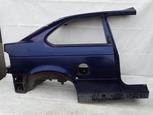 BŁOTNIK TYŁ TYLNY PRAWY ĆWIARTKA BMW E36 COMPACT MONTREALBLAU F-VAT