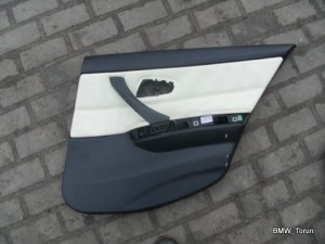 TAPICERKA BOCZEK DRZWI TYŁ PRAWA SKÓRA E90 E91