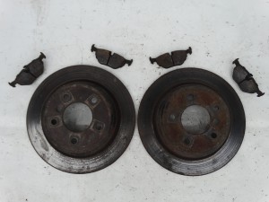 TARCZE HAMULCOWE TYŁ TYLNE 298MM + KLOCKI BMW E39 F-VAT