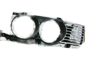 RAMKA OKULAR GRILL LAMPY PRZÓD PRAWA BMW E34