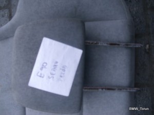 ZAGŁÓWEK FOTELE PRZÓD F-VAT BMW E90