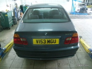 LISTWA KLAPY TYŁ PODSWIETLENIE BMW E46 STAHLBLAU