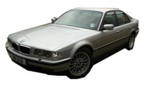 DRZWI TYŁ LEWE GOŁE BMW E38 TITANSILBER