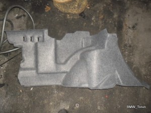 TAPICERKA BOCZEK BAGAŻNIKA LEWA BMW E36 COUPE